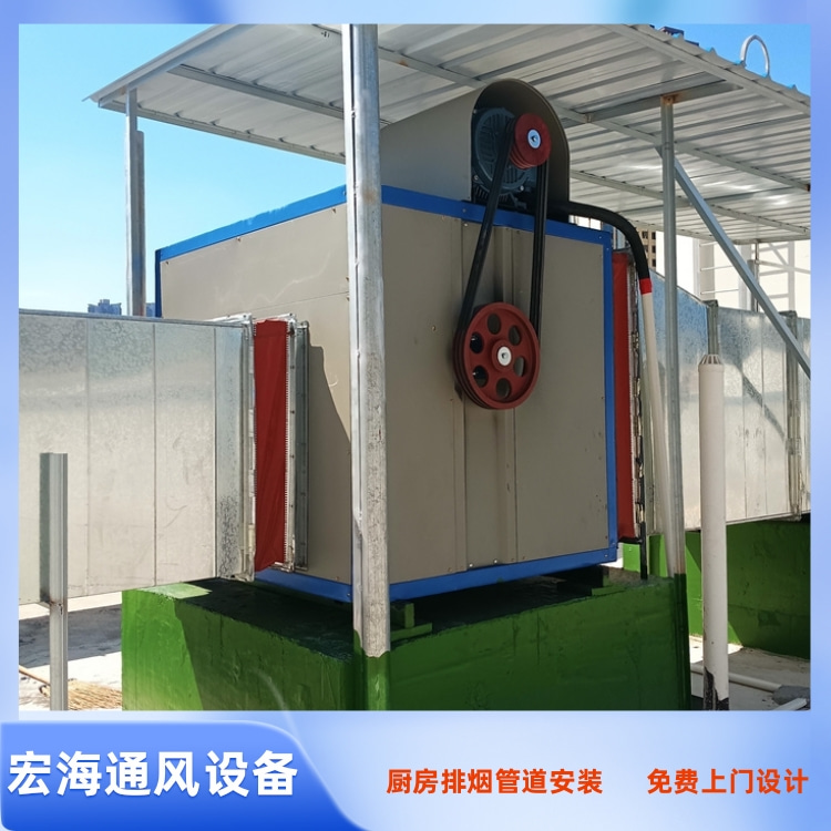 赣州商业公共排烟管道安装工厂案例