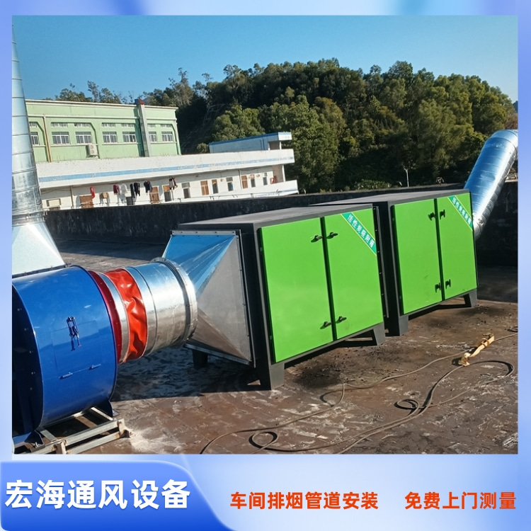 信丰车间废气管道安装 赣州环保设备安装工程 南康车间除尘管道安装