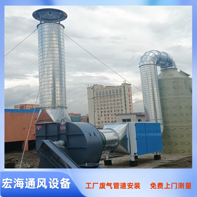 赣州车间排烟废气处理 工厂车间活性炭吸附性安装 环保喷淋塔废气处理
