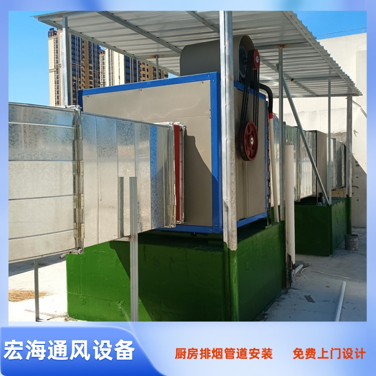 信丰厨房不锈钢排油烟管道安装  赣州餐厅排烟管道定制 