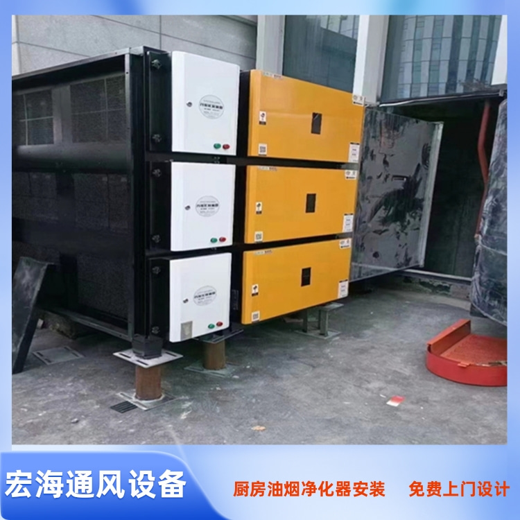 赣州餐厅油烟管道安装 赣州厨房油烟净化器安装 赣州食堂排烟管道安装