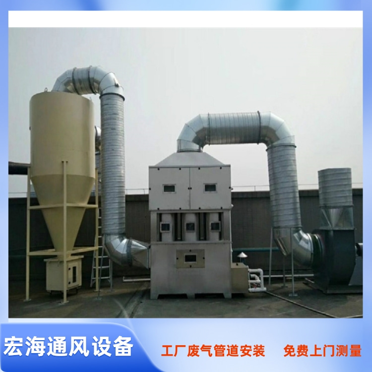 赣州工厂排烟废气管道安装 赣州车间通风管道安装 南康车间废气排烟管道